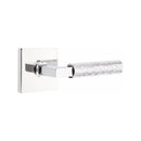 Emtek Select L-Square Hammered Lever Concealed Screws with Square Rosette
