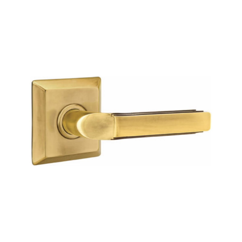 Emtek Milano Lever Concealed Screws with Quincy Rosette