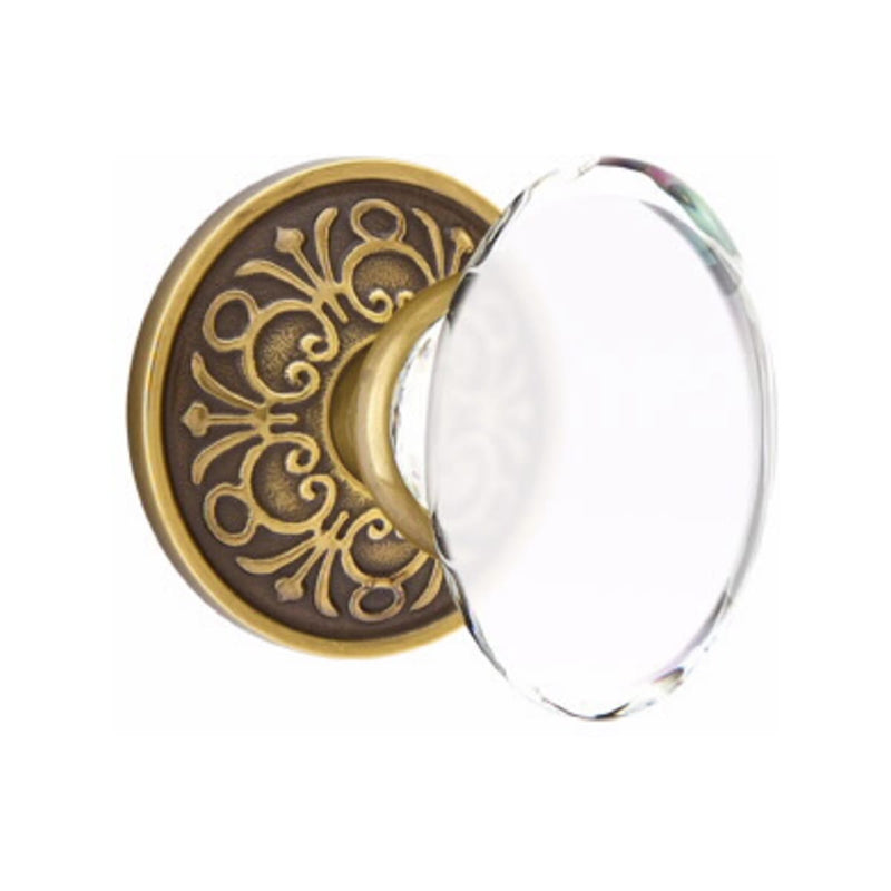 Emtek Hampton Knob Concealed Screws With Lancaster Rosette