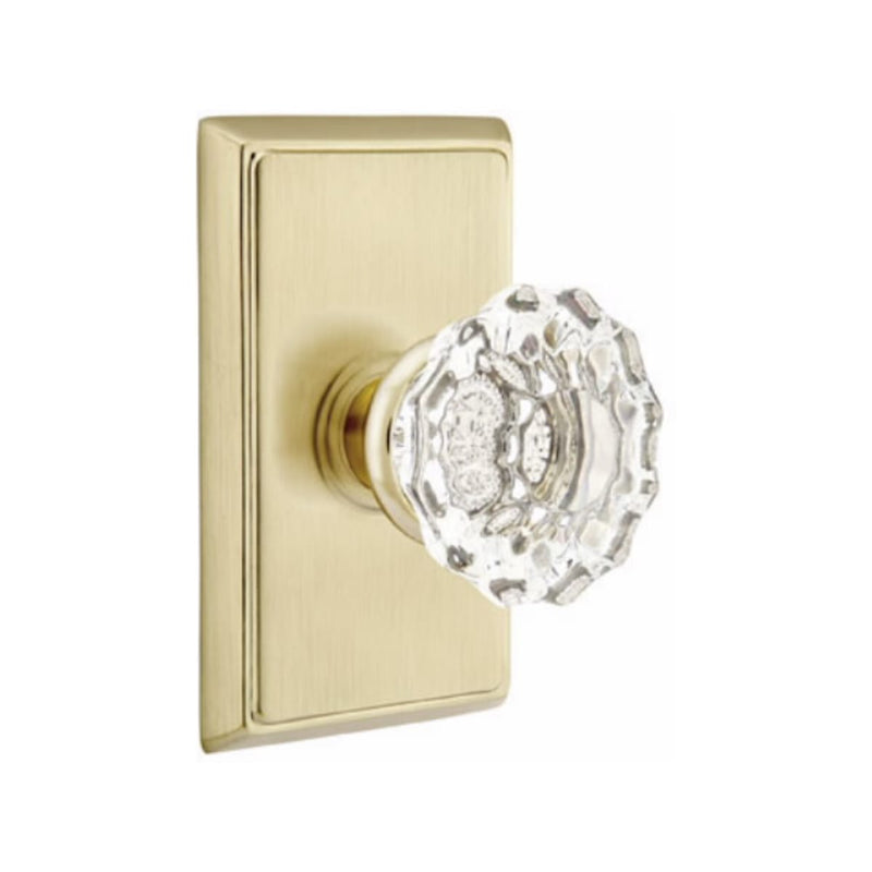 Emtek Astoria Knob Concealed Screws With Rectangular Rosette