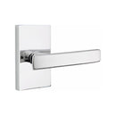 EMTEK Geneva Lever Concealed Screws  with Modern Rectangular Rosette