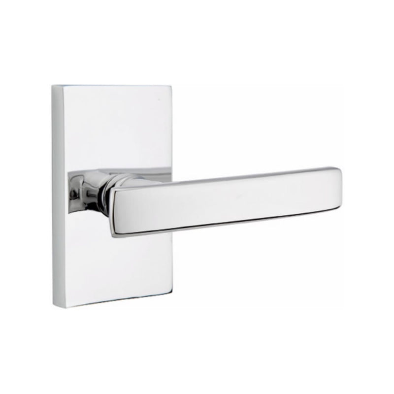 EMTEK Geneva Lever Concealed Screws  with Modern Rectangular Rosette