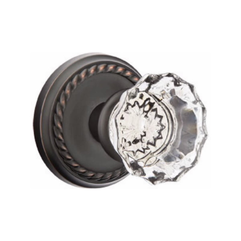 Emtek Astoria Knob Concealed Screws With Rope Rosette