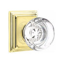 Emtek Georgetown Knob Concealed Screws With Wilshire Rosette