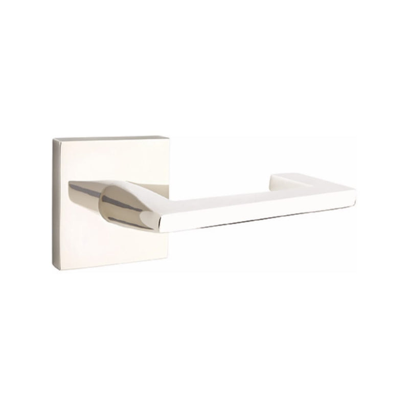 EMTEK Argos Lever Concealed Screws with Square Rosette
