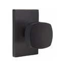 Emtek Freestone Knob Concealed Screws with Modern Rectangular Rosette