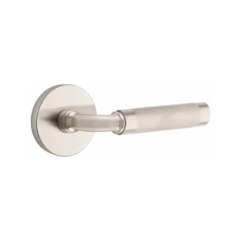 Emtek Select R-BAR Knurled Lever Concealed Screws with Disk Rosette