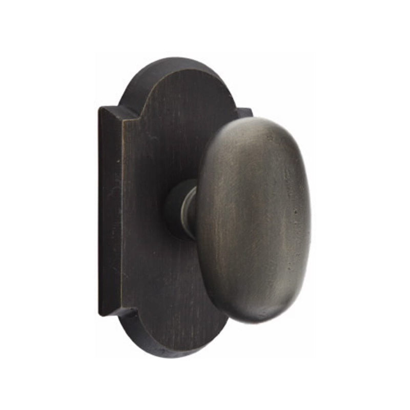 Emtek Sandcast Bronze Egg Knob with