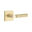 Emtek Select L-Square Smooth Lever Concealed Screws  with Square Rosette