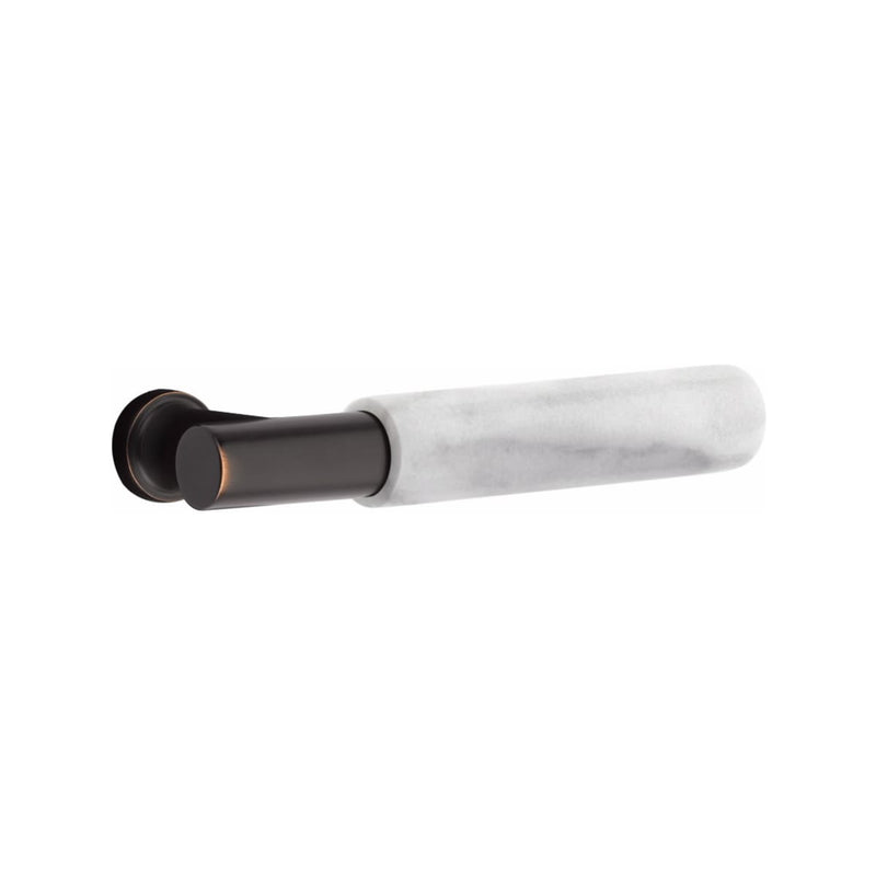 Emtek EMTouch Classic Style Electronic Keypad Leverset with Select T-Bar White Marble Lever