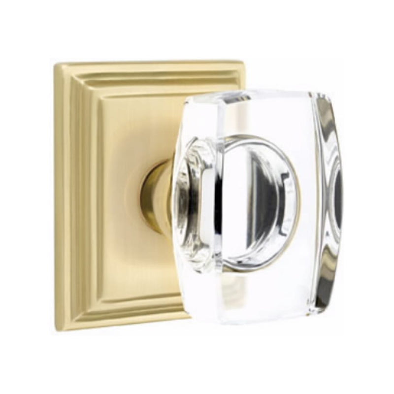 Emtek Windsor Knob Concealed Screws With Wilshire Rosette