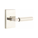 Emtek Select L-Square Faceted Lever with Modern Rectangular Rosette