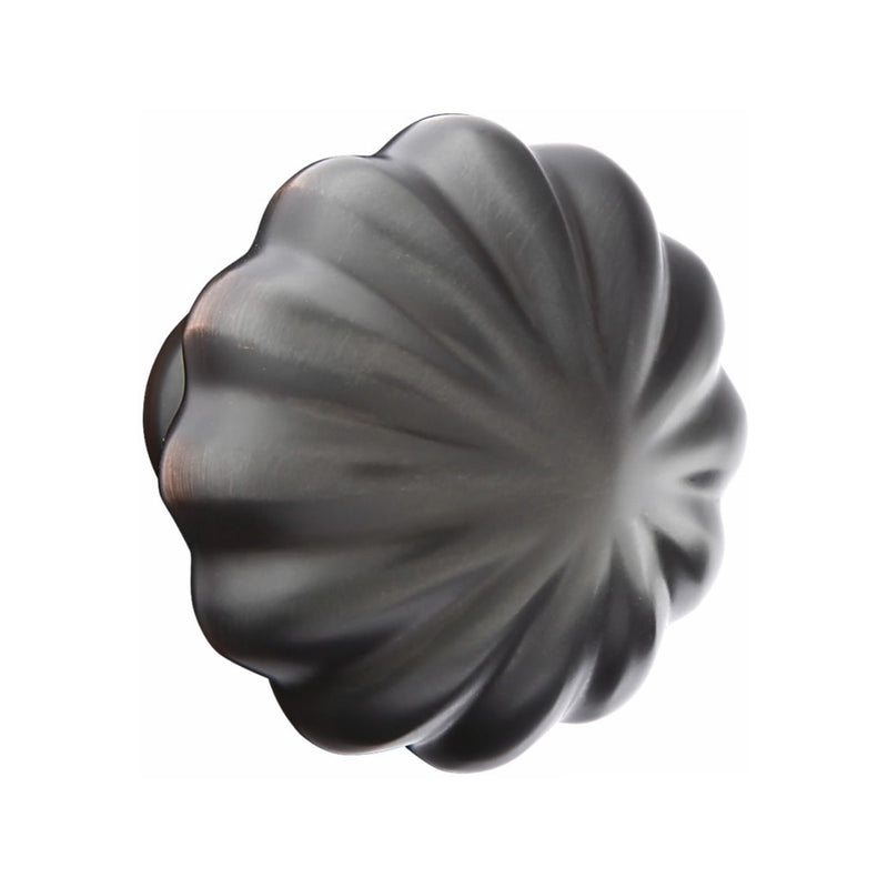 Emtek Transitional Heritage Monolithic Brass Tubular Entry set with Melon Knob