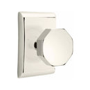 Emtek Octagon Knob Concealed Screws with Neos Rosette