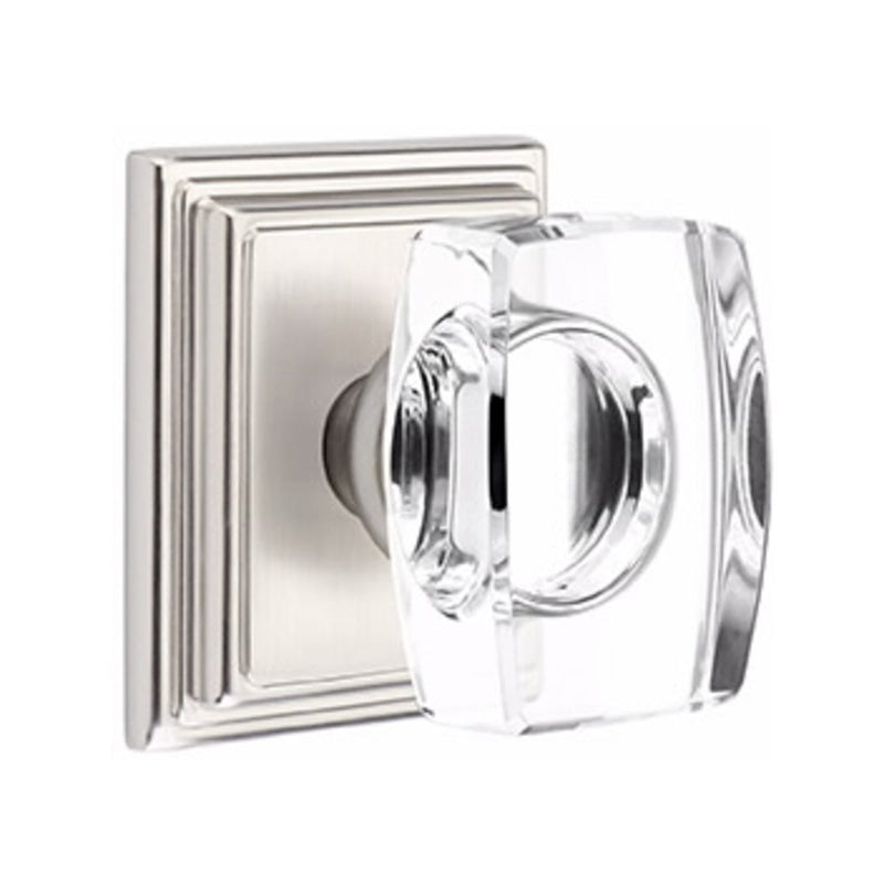 Emtek Windsor Knob Concealed Screws With Wilshire Rosette