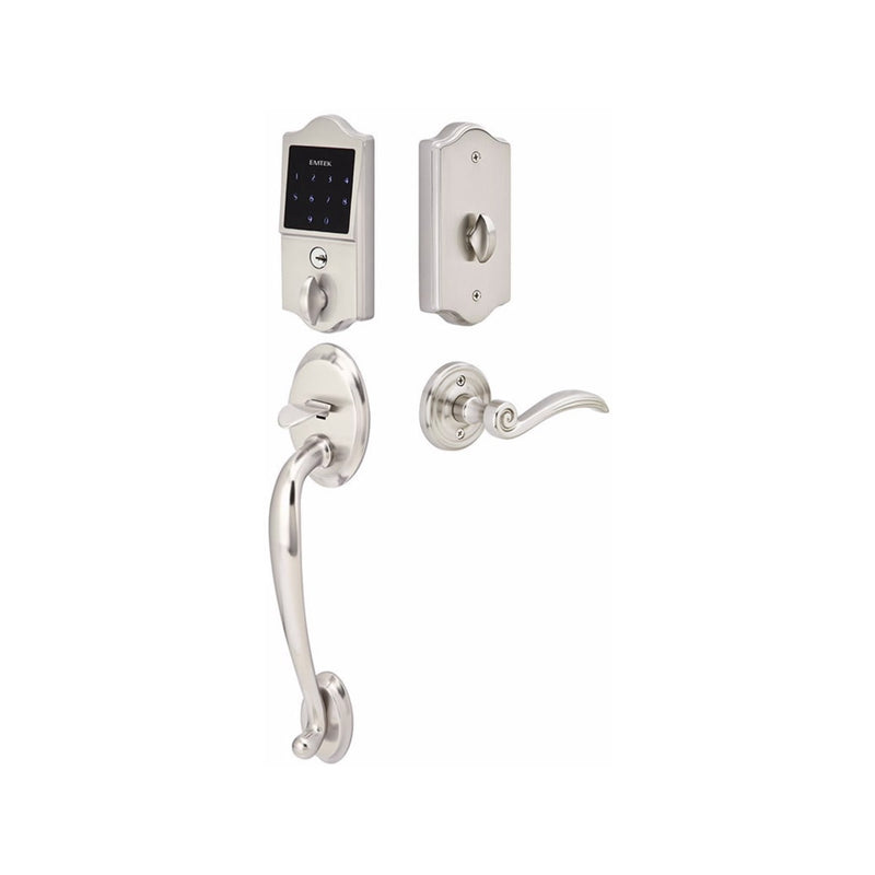 Emtek EMTouch Classic Style Electronic Keypad Handle Set with Aston Lever
