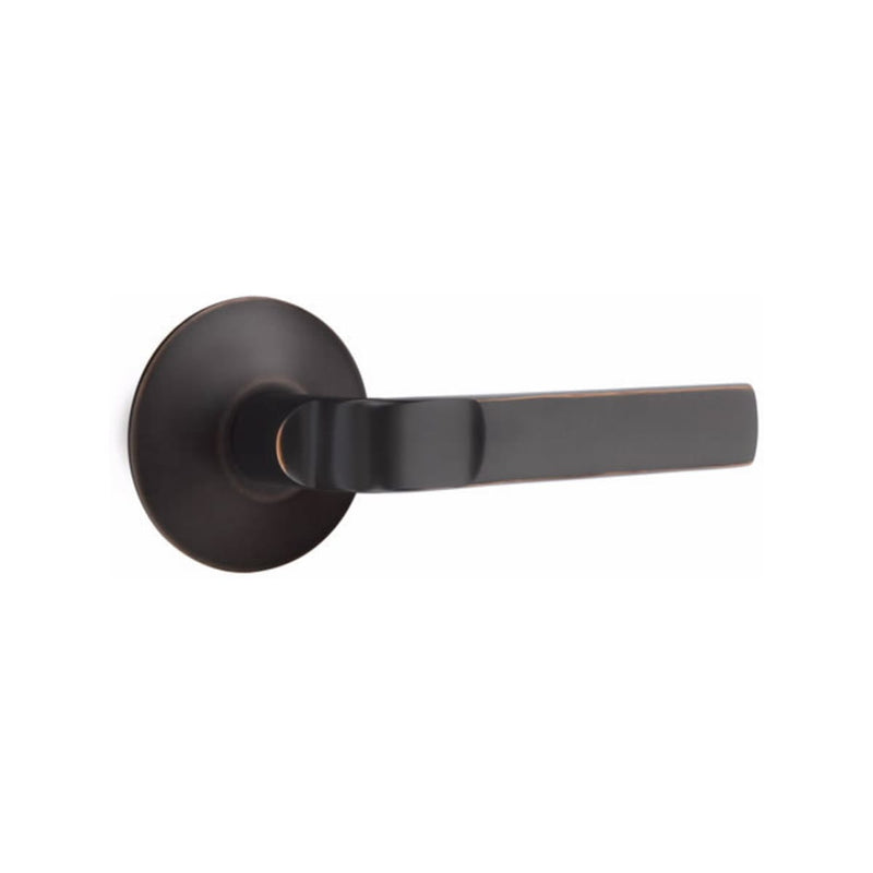 EMTEK Aston Lever Concealed Screws with Modern Rosette