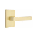 EMTEK Dumont Lever with Modern Rectangular Rosette