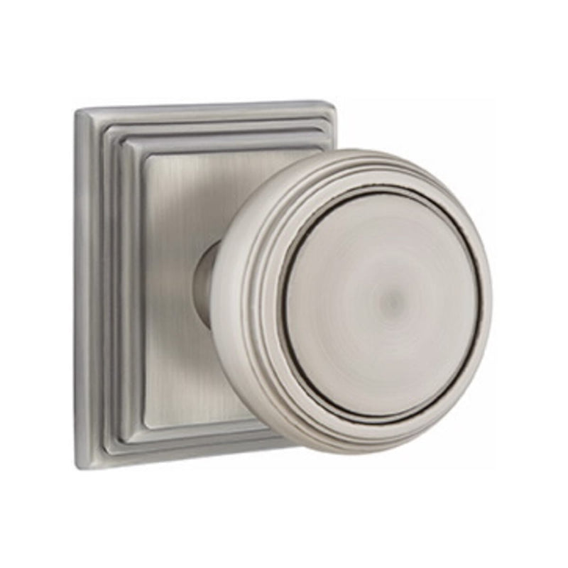Emtek Norwich Knob Concealed Screws With Wilshire Rosette