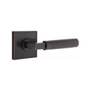Emtek Select L-Square Knurled Lever Concealed Screws with Square Rosette