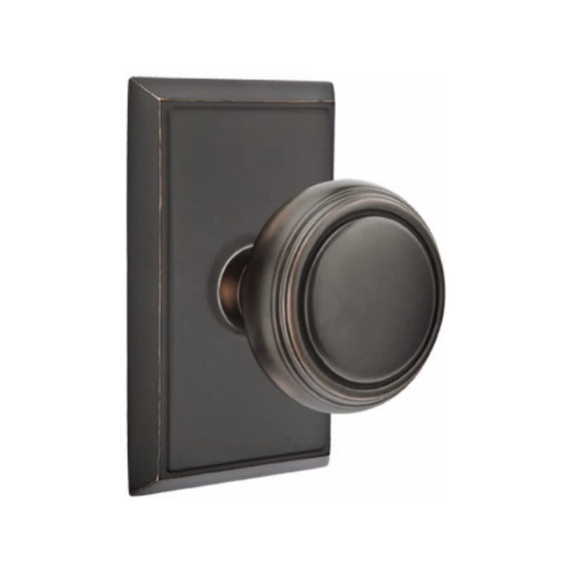 Emtek Norwich Knob With Rectangular Rosette