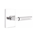 Emtek Select L-Square Knurled Lever Concealed Screws with Modern Rectangular Rosette