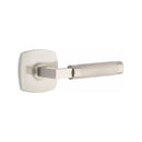 Emtek Select L-Square Knurled Lever Concealed Screws with Urban Modern Rosette