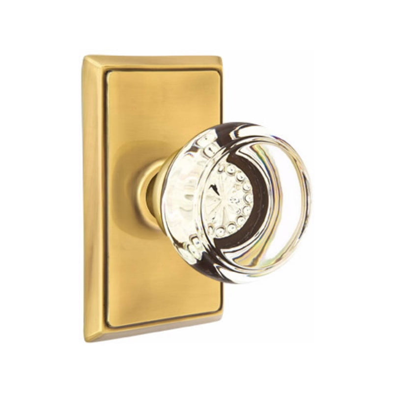 Emtek Georgetown Knob With Rectangular Rosette