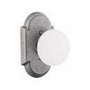 Emtek Wrought Stee Madison Ivory Knob with