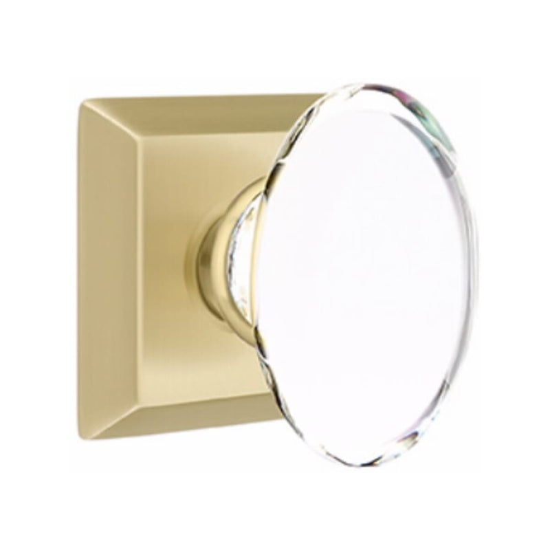 Emtek Hampton Knob With Quincy Rosette