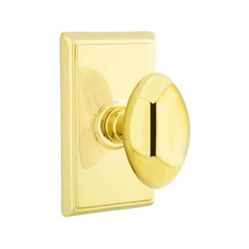 Emtek Egg Knob With Rectangular Rosette