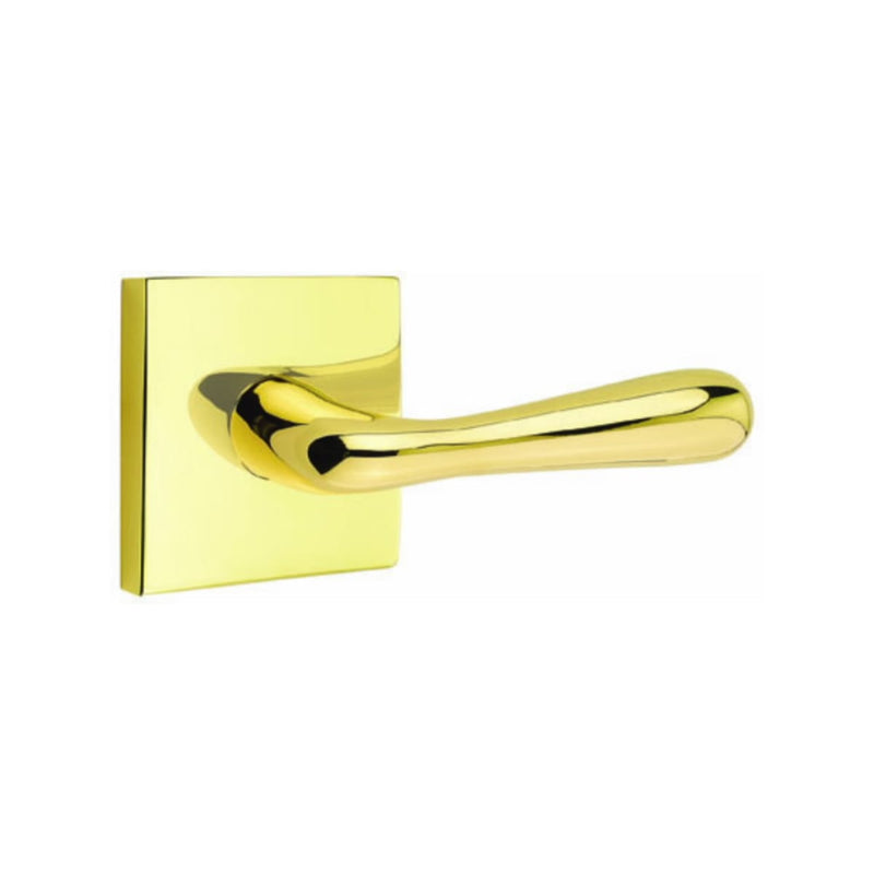 EMTEK Basel Lever Concealed Screws with Square Rosette