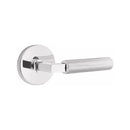 Emtek Select L-Square Straight Knurled Lever with Disk Rosette