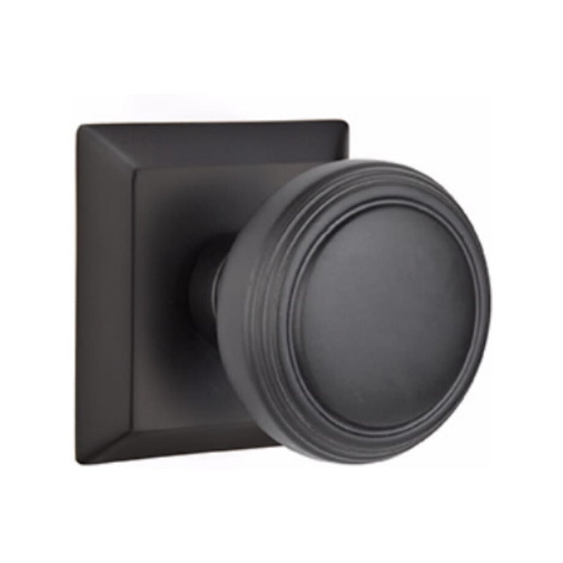 Emtek Norwich Knob Concealed Screws With Quincy Rosette