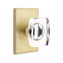 Emtek Windsor Knob Concealed Screws with Modern Rectangular Rosette