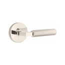 Emtek Select L-Square Straight Knurled Lever with Disk Rosette
