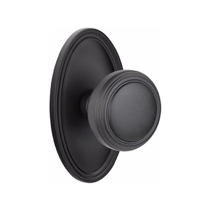 Emtek Norwich Knob With Oval Rosette