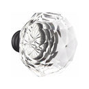 Emtek Rustic Modern Rectangular Sectional Tubular Handleset with Diamond Glass Knob