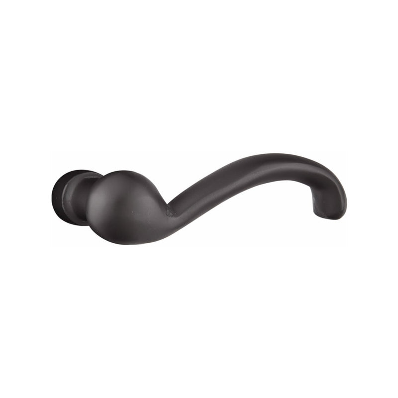 Emtek Rustic Modern Rectangular Monolithic Tubular Handleset with Teton Lever