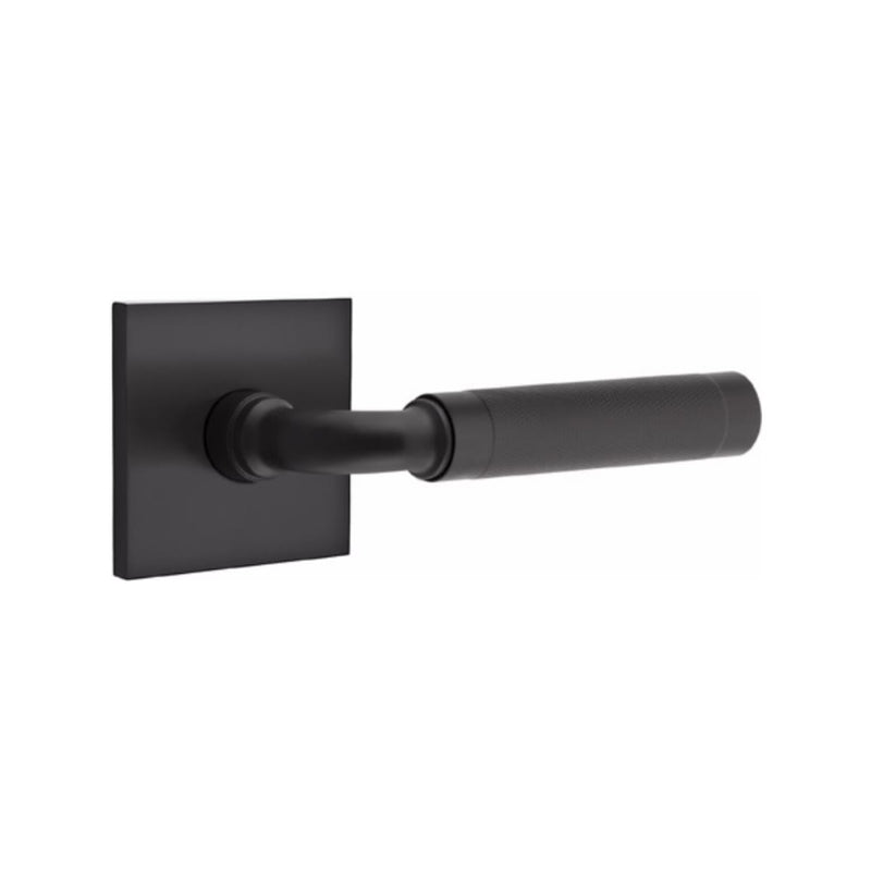 Emtek Select R-BAR Knurled Lever with Square Rosette