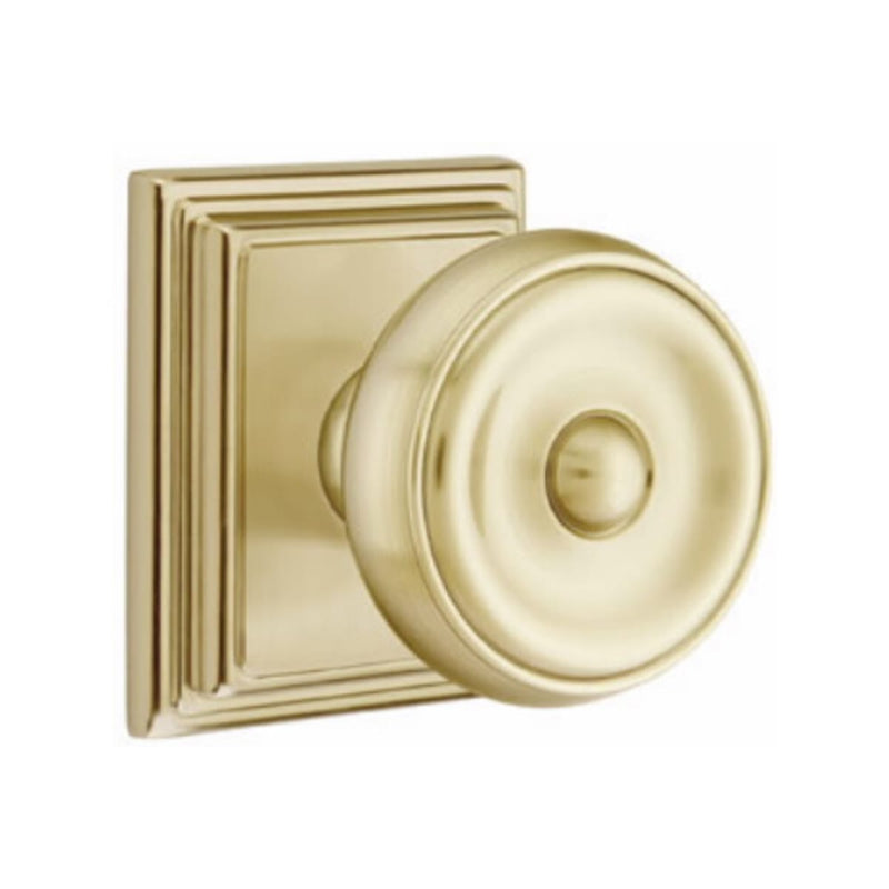Emtek Waverly Knob Concealed Screws With Wilshire Rosette