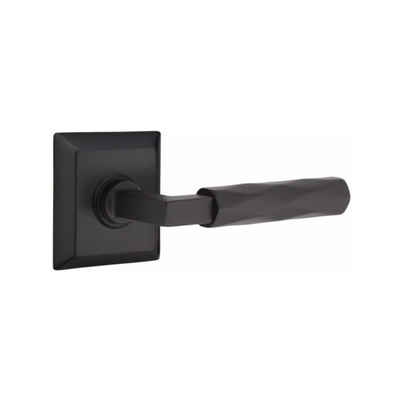 Emtek Select L-Square Tribeca Lever Concealed Screws with Quincy Rosette