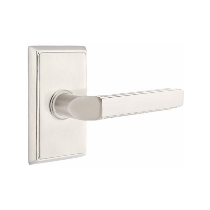 Emtek Milano Lever Concealed Screws with Rectangular Rosette