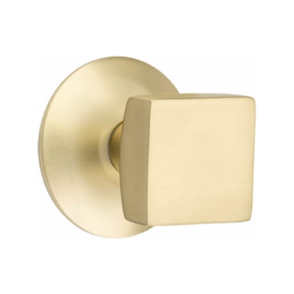 Emtek Square Knob with Modern Rosette