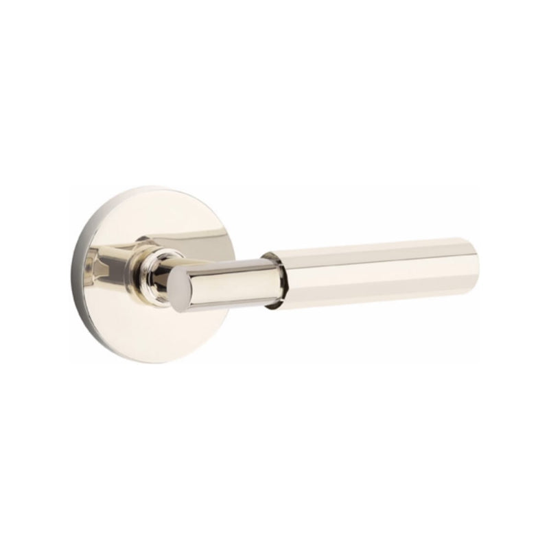 Emtek Select T-BAR Faceted Lever Concealed Screws with Disk Rosette