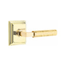 Emtek Select L-Square Hammered Lever Concealed Screws with Wilshire Rosette