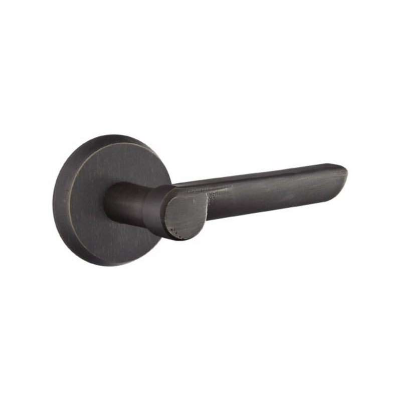 Emtek Sandcast Bronze Aurora Lever with