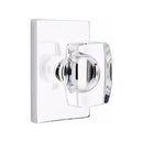 Emtek Windsor Knob Concealed Screws with Modern Rectangular Rosette