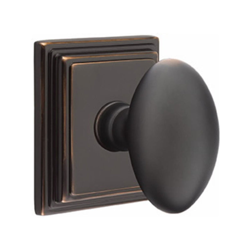 Emtek Egg Knob With Wilshire Rosette