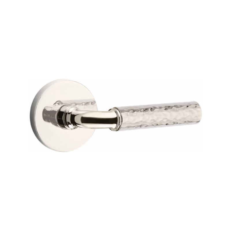 Emtek Select R-BAR Hammered Lever with Disk Rosette